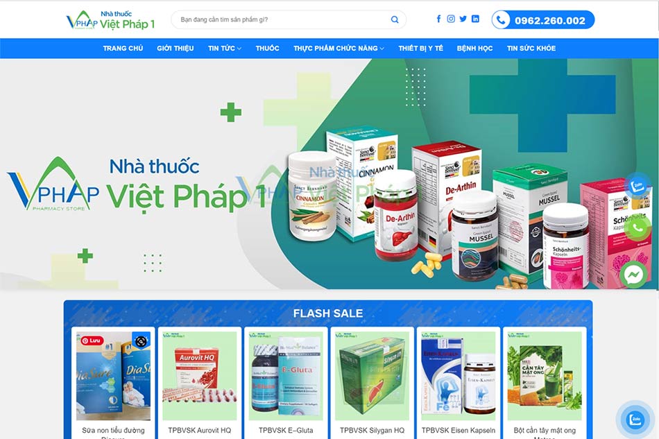 Website chính thức của nhà thuốc