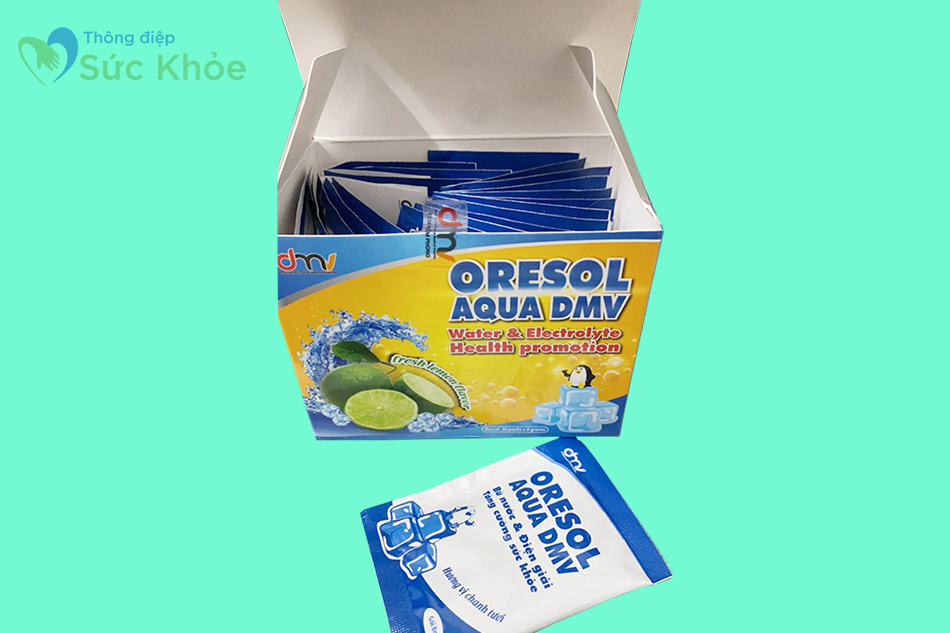 Hộp 20 gói Oresol Aqua DMV