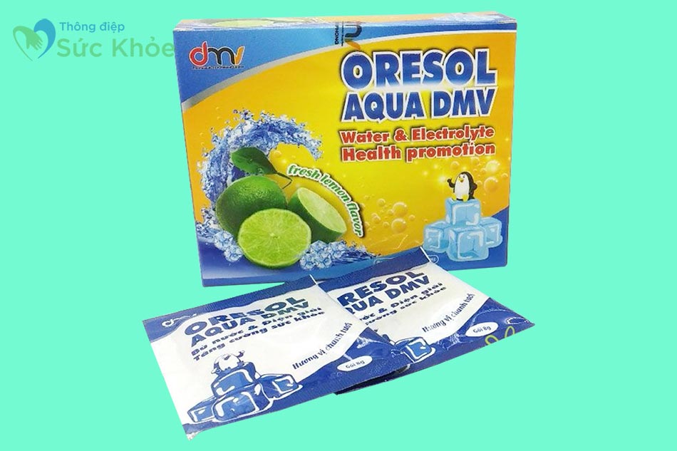 Hộp và gói Oresol Aqua DMV