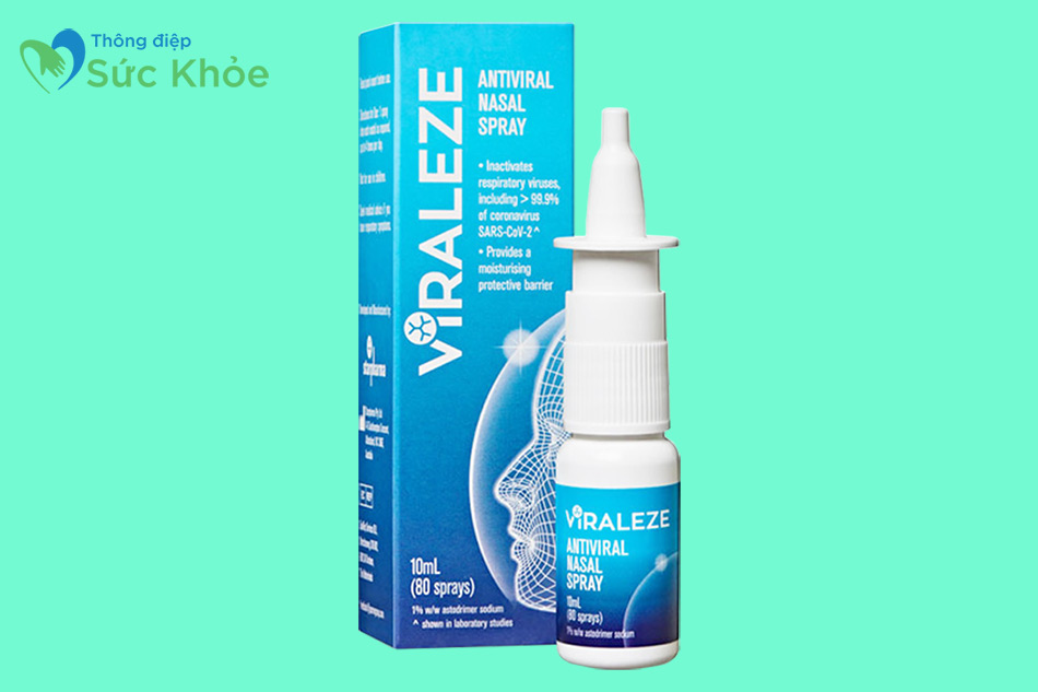 Hộp và lọ Viraleze Antiviral Nasal Spray 10ml