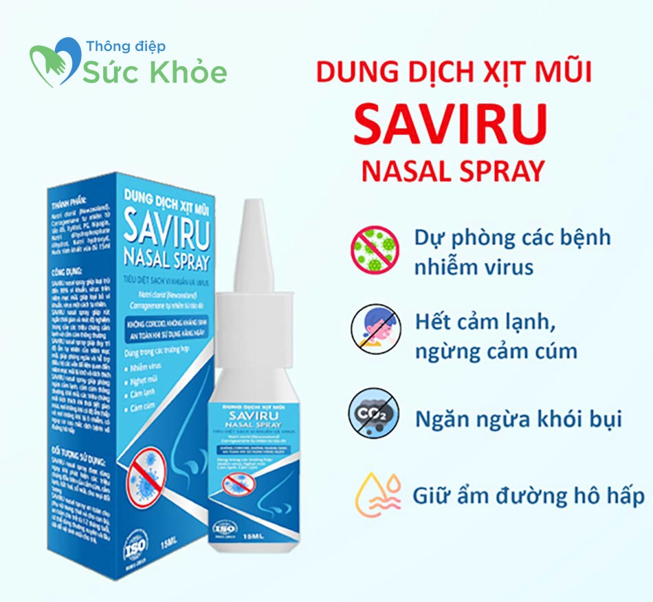 Công dụng của dung dịch xịt Saviru