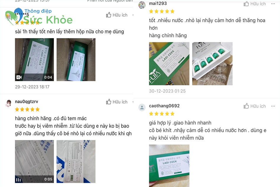 Review viên đặt Ladi Ceek